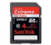 SANDISK Speicherkarte SDHC Extreme Video 4 GB 