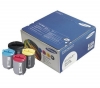 SAMSUNG 4er Pack Tonerpatrone CLP P300C (Cyan, Magenta, Gelb, Schwarz) + Papier Goodway - 80 g/m2- A4 - 500 Blatt 