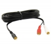 THOMSON Audiokabel - Cinch-Stecker/ Cinch-Doppelstecker 3.5 mm vergoldet - 2m + HDMI-1.4-Kabel Stecker/Stecker - 2 m (MC380-2M) 