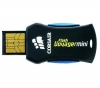 CORSAIR Flash Voyager Mini - USB-Flash-Laufwerk - 8 GB + Etui USB-201K - Schwarz + USB-Hub 4 Ports UH-10 + USB-Verlngerung Typ A Stecker/Buchse - 2 m - MC922AMF-2M 