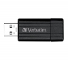 VERBATIM USB-Stick Store'n' Go PinStripe 16 GB - schwarz + Etui USB-201K - Schwarz + USB-Hub 4 Ports UH-10 