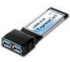 FREECOM Karte Express Card USB 3.0 - 2 Ports + USB-Hub 4 Ports UH-10 + USB-Verlngerung Typ A Stecker/Buchse - 2 m - MC922AMF-2M 