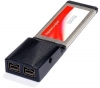 POWER STAR Controller-Karte ExpressCard FireWire (EXP-CARD-FW800) + USB-Hub 4 Ports UH-10 + USB-Verlngerung Typ A Stecker/Buchse - 2 m - MC922AMF-2M 