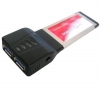 POWER STAR Controller-Karte ExpressCard USB 3.0 (EXP-CARD-USB-V3) - Windows XP / Vista / 7 + Kabelklemme (100er Pack) + Box mit Schrauben fr den Informatikgebrauch 