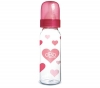 DBB REMOND Babyflasche Rgul'Air - BPA-frei - Rosa Herzen (330 ml) 