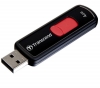 TRANSCEND USB-Stick USB 2.0 JetFlash 500 - 4 GB + Etui USB-201K - Schwarz 