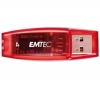 EMTEC USB-Stick USB 2.0 C400 4 GB - Rot + USB-Hub 4 Ports UH-10 