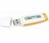 KINGSTON USB-Stick DataTraveler I G3 8 GB - Wei/Gelb + Etui USB-201K - Schwarz 
