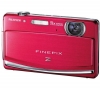 FUJIFILM Z90 - Rot + Kompaktes Lederetui 11 x 3,5 x 8 cm + SDHC-Speicherkarte 4 GB + Akku NP45-kompatibel 
