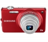 SAMSUNG ST65 - Rot + Ultrakompakte PIX-Ledertasche + Speicherkarte Micro SD HC 4 GB + SD-Adapter 