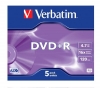 VERBATIM 5 DVD+Rs 4.7 GB  16x, Single Layer, Jewel Case 