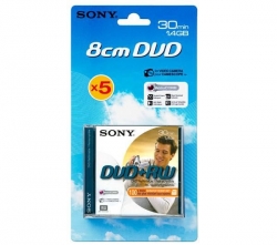 SONY DVD+RW 8cm  5DPW30A/BLI 30min/1,4 GB (5er Pack) 