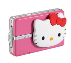INGO HELLO KITTY - APN 5MPX + SD Speicherkarte 2 GB + Hlle fr Digitalkamera Hello Kitty 