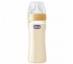 CHICCO Flschchen ohne Bisphenol A (250 ml) + Geschirrstnder fr Babyflaschen 