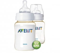 PHILIPS AVENT Bisphenol-A-freie Babyflaschen (260 ml) - 2er Set + Bisphenol-A-freie Babyflaschen (125 ml) - 2er Set + Babyflasche aus PES, BPA-frei (330 ml) 