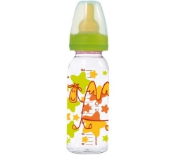 TIGEX Flschchen Sonderedition ohne BPA (240 ml) + Abtropfgitter fr Babyflaschen 