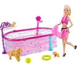 MATTEL Barbie - Hundebaby Schwimmschule 